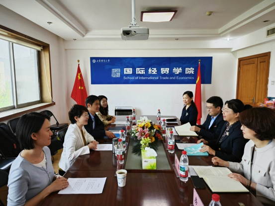 兰州财经大学胡静寅院长一行到我们调研座谈