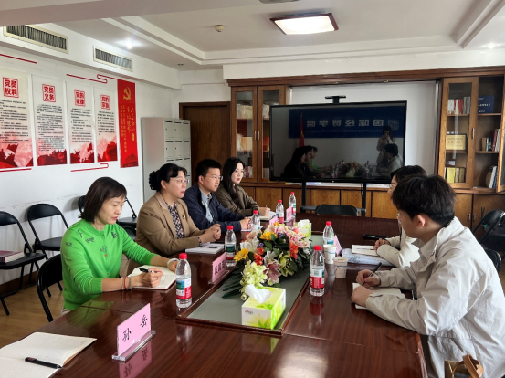 山东省商务厅服务贸易处刘斐斐处长一行来我们调研